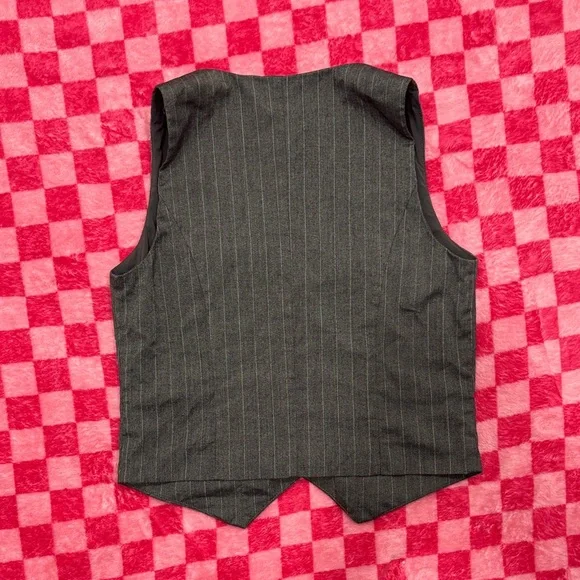 A New Day Pinstripe Gray Vest - Picture 5 of 5